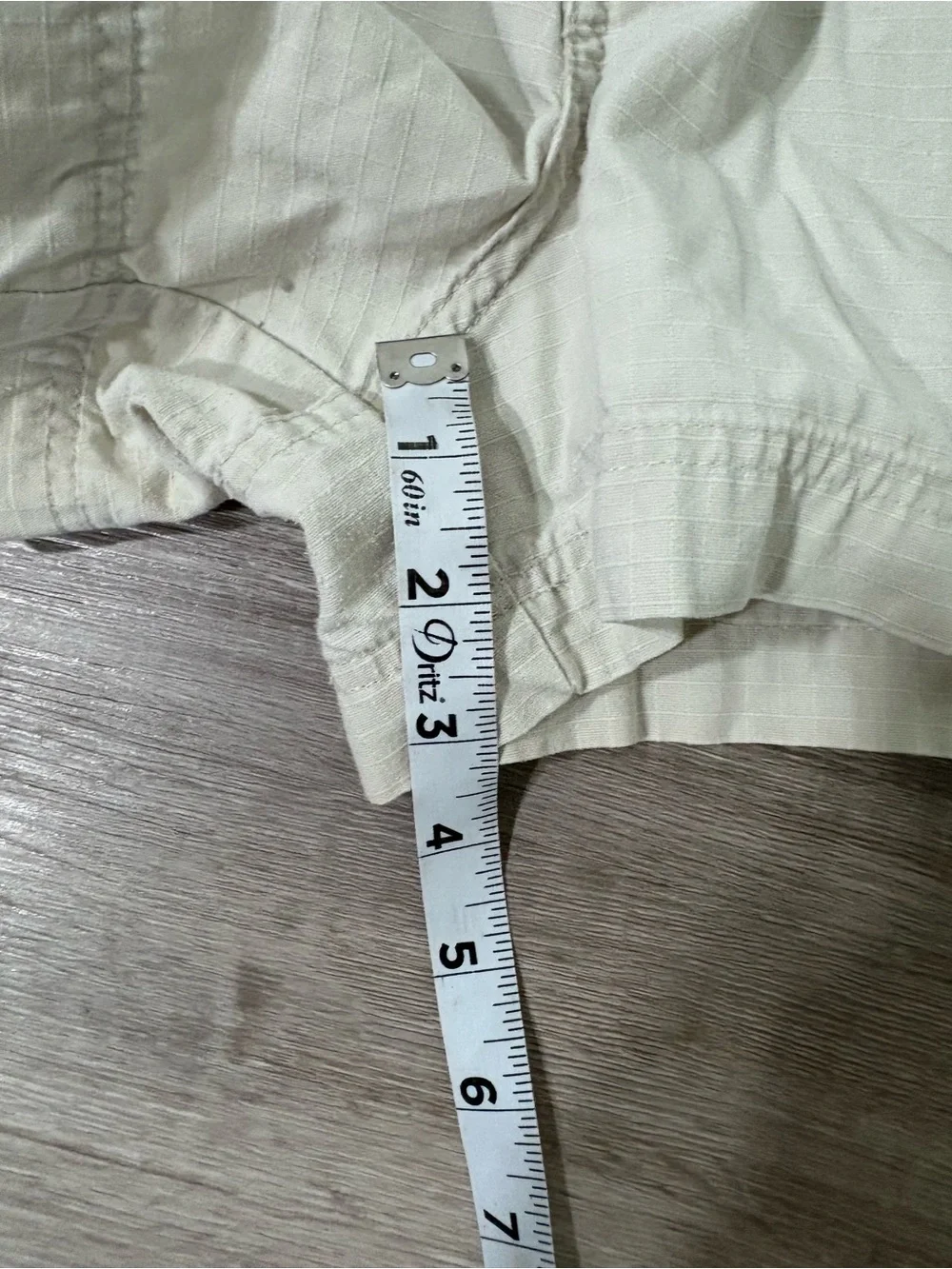 Women's Cream Casual Utility Shorts